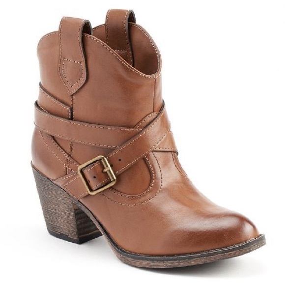Unleashed by Rocket Dog Brown Western Booties Women’s 10 - Picture 6 of 6
